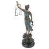 Table Top Themis Blind Justice Bronze