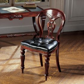 Simsbury Manor Leather Side Chair