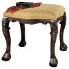 French Baroque Upholstered 4 Leg Bench