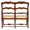 Provincial French Ladderback Settee