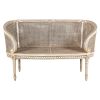 Parisian Oval Rattan Settee