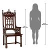 Gothic Tracery Cathedral Chair