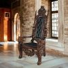 Lord Raffles Throne W/ Black Leather