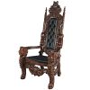 Lord Raffles Throne W/ Black Leather