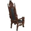 Lord Raffles Throne W/ Black Leather