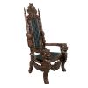 Lord Raffles Throne W/ Black Leather