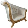 Lombard Art Deco Winged Sofa Chair