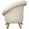 Lombard Art Deco Winged Sofa Chair