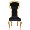 Delacroix Ebony Velvet Side Chair