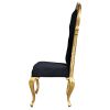 Delacroix Ebony Velvet Side Chair