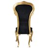 Delacroix Ebony Velvet Side Chair