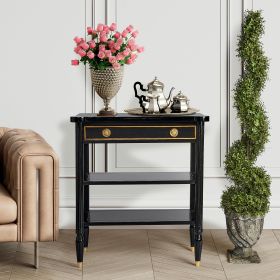 French 1940 Ebony Console Table