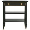 French 1940 Ebony Console Table