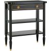 French 1940 Ebony Console Table