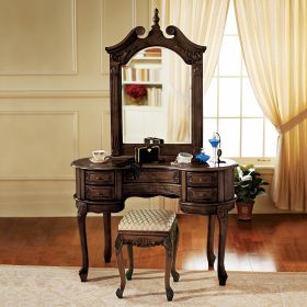 Queen Anne Desk With Mirror