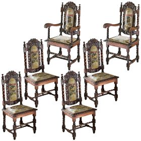 S/6 Charles Ii Chairs