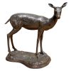 Standing Doe & Fawn Bronze Statues