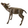 Standing Doe & Fawn Bronze Statues