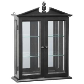 Black Amesbury Manor Curio Cabinet