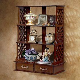 Chinese Chippendale Triple Shelf Curio