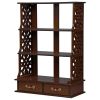 Chinese Chippendale Triple Shelf Curio