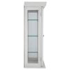 White Country Tuscan Curio Cabinet