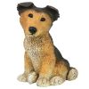 Brown Collie Puppy Statue