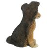 Brown Collie Puppy Statue