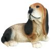 Black & Brown Basset Puppy Statue