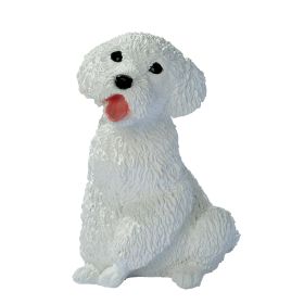 White Poodle Puppy Statue