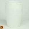 White Cielo Round Pot Height 50Cm.