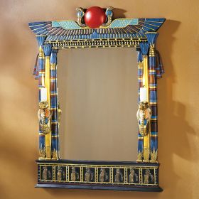 Wadjet Mirror W/ Cobra Sconces