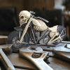 Bone Chillin Skeleton Motorcycle