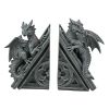 Gothic Castle Dragon Bookends