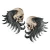 Bad To The Bones Skull Plaques