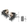 Bad To The Bones Skull Plaques