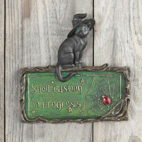 Witches Cat Plaque