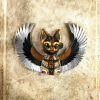 Goddess Bastet Winged Cat Wall Plaque