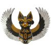 Goddess Bastet Winged Cat Wall Plaque