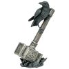 Crow Perched On Celtic Axe