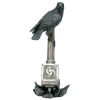 Crow Perched On Celtic Axe