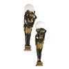 S/ Caryatid & Telemon Egyptian Sconces