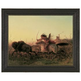 38.5X32 Indian Buffalo Hunt 1856