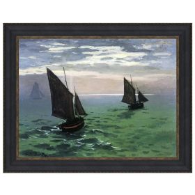 15X12.5 Fishing Boats At Sea 1868