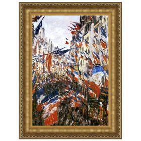 14X17 Rue Montorgeuil Decked With Flags