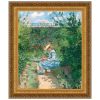 16.5X18.5 Jeanne In Garden Pontoise 1872