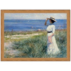 38.5X29.5 Looking Out To Sea 1910