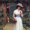 19.25X16.25 Small Lady In A Garden 1906 Nr