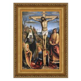 28.25X39.25 Large Christ On Cross Three Marys Nr