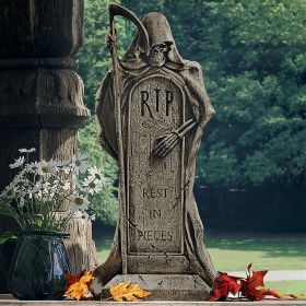 Rest In Pieces Grim Reaper Tombstone